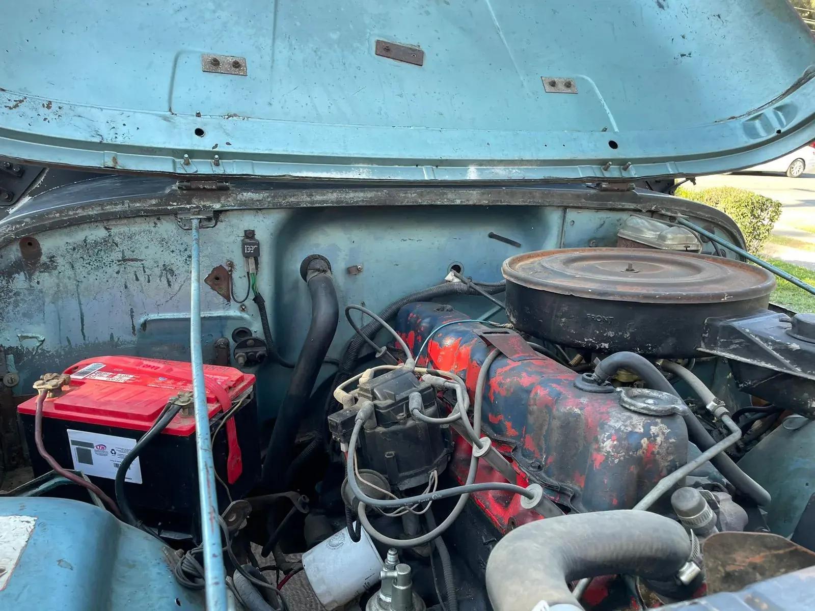 Motor Jeep CJ7 antes